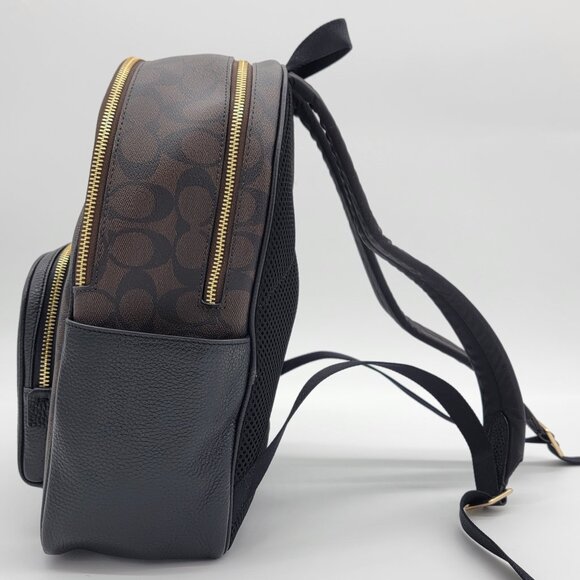 Coach Monogram Court Backpack in Signature Canvas - Picture 3 of 12